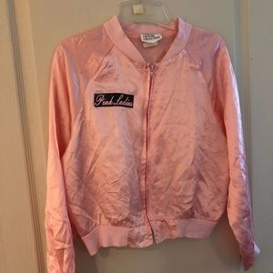 Pink Ladies Grease Satin Bomber Jacket Halloween